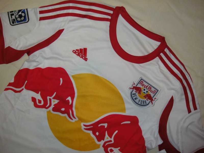2013 Red Bulls Home White Soccer Jersey Shirt - Click Image to Close